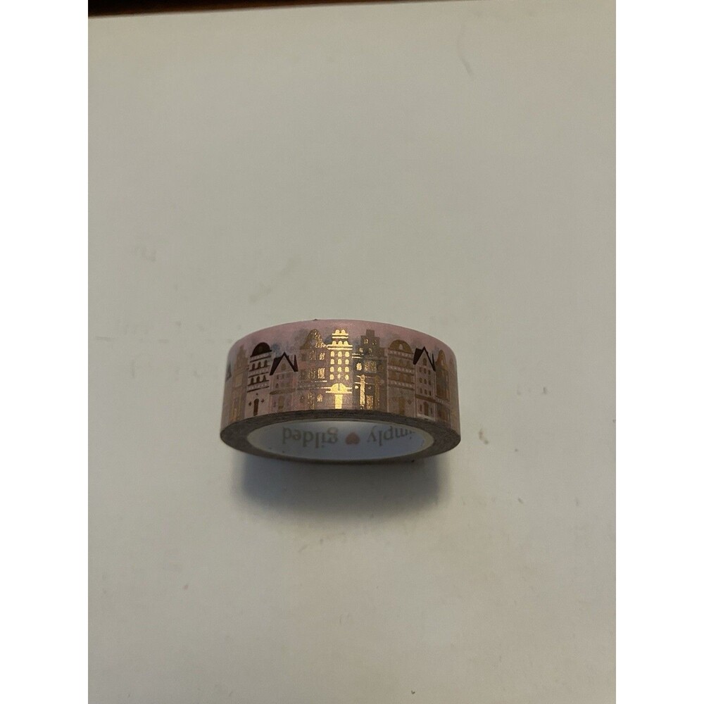 Simply Gilded Park Avenue Cityscape + Rose Gold Foil 15mm Washi Tape